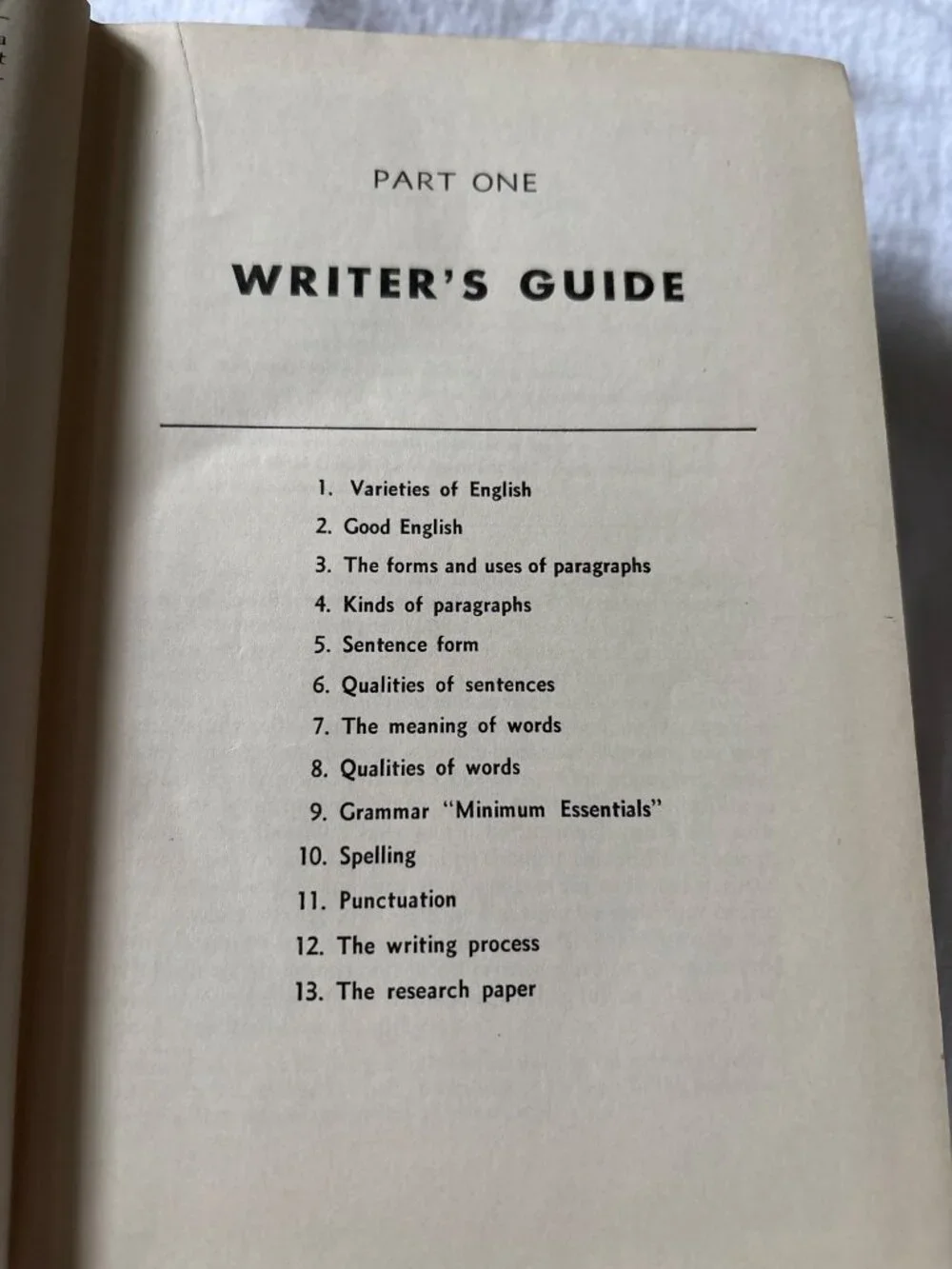 1942 Hardcover Writers Guide And Index To English By Porter G. Perrin